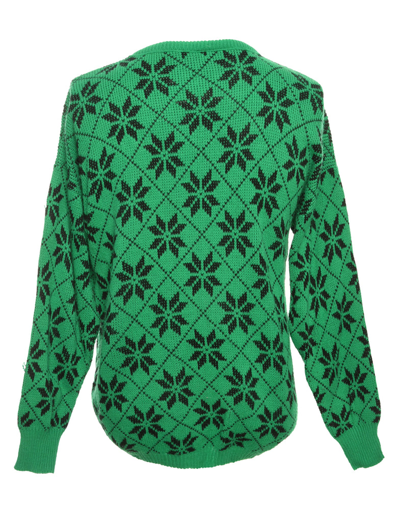 Nordic Green Jumper - M