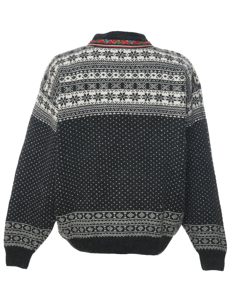 Nordic Wool Dark Grey Jumper - XXL