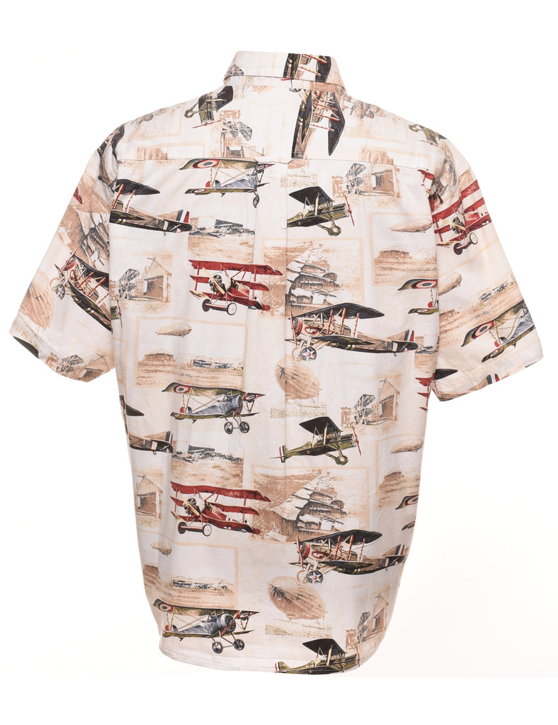 Novelty Print  Hawaiian Shirt - XL