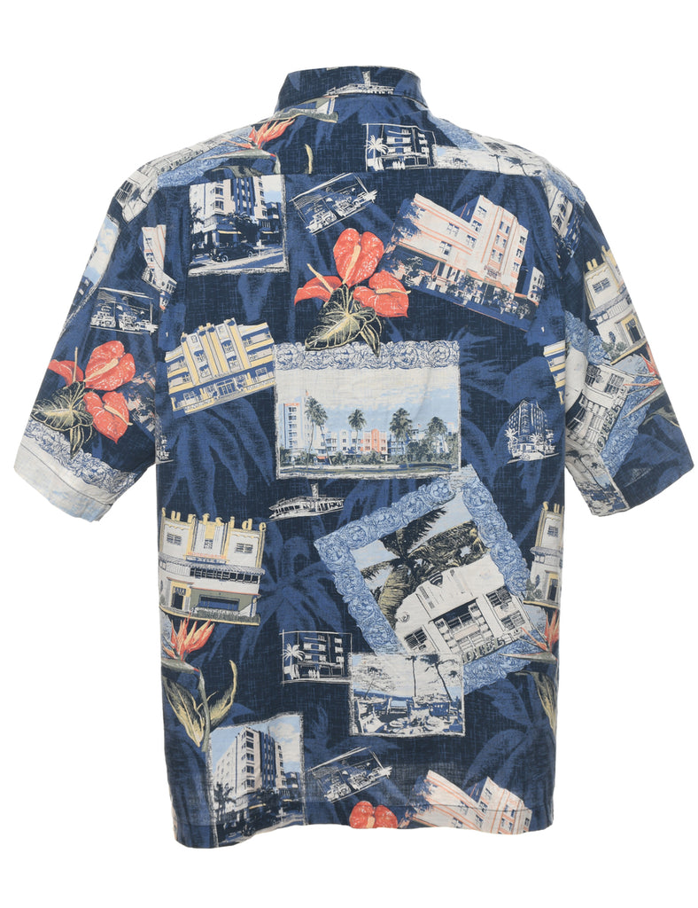 Novelty Print  Hawaiian Shirt - L