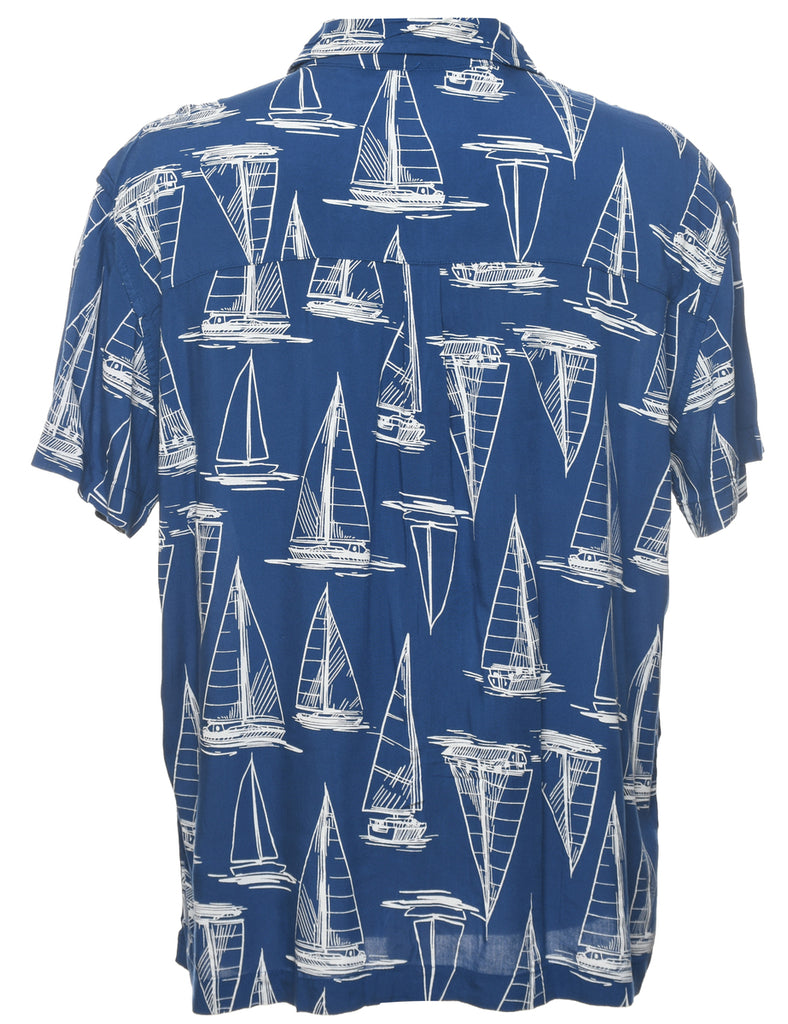 Novelty Print  Hawaiian Shirt - L