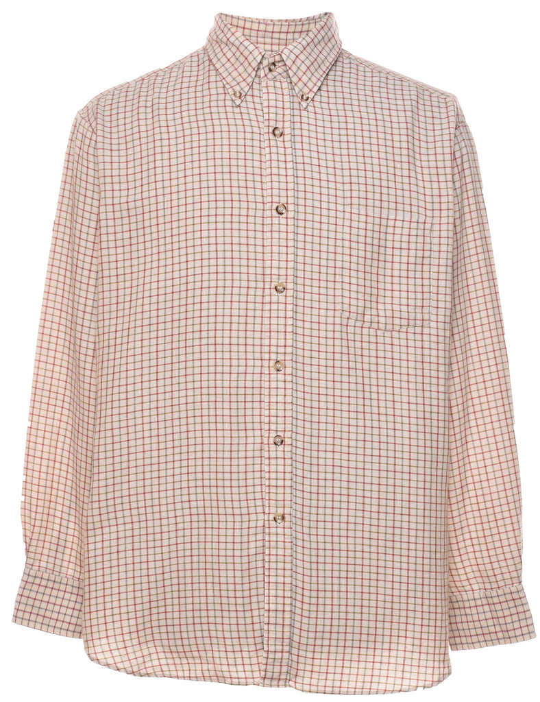 Off-White & Red Checked Shirt - L