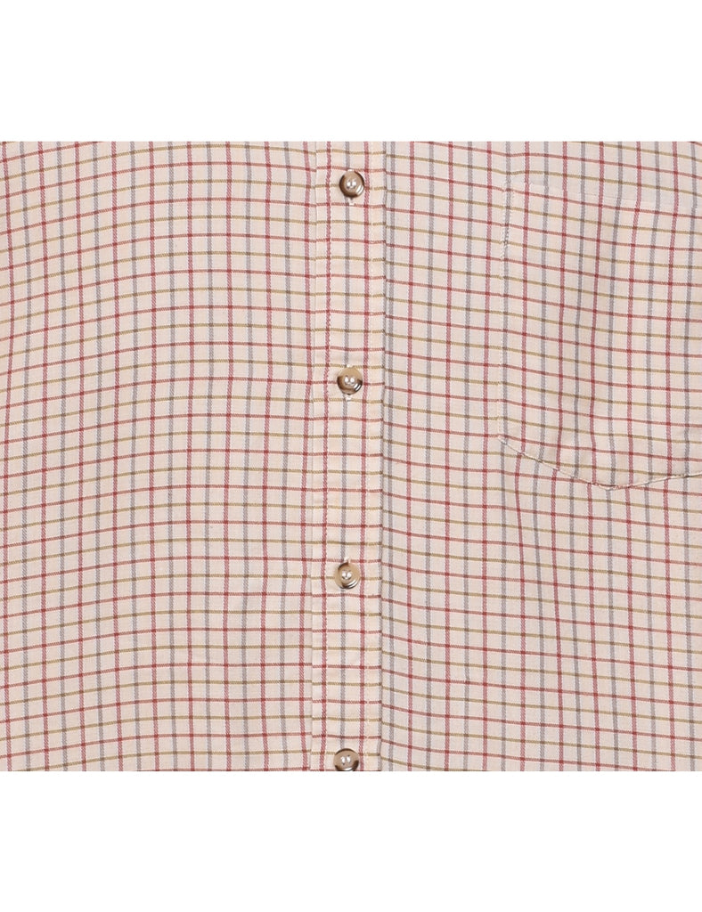 Off-White & Red Checked Shirt - L