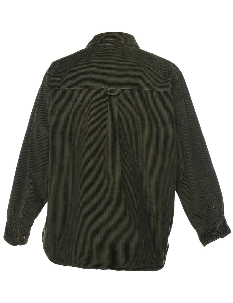 Olive Green Corduroy Shirt - XL