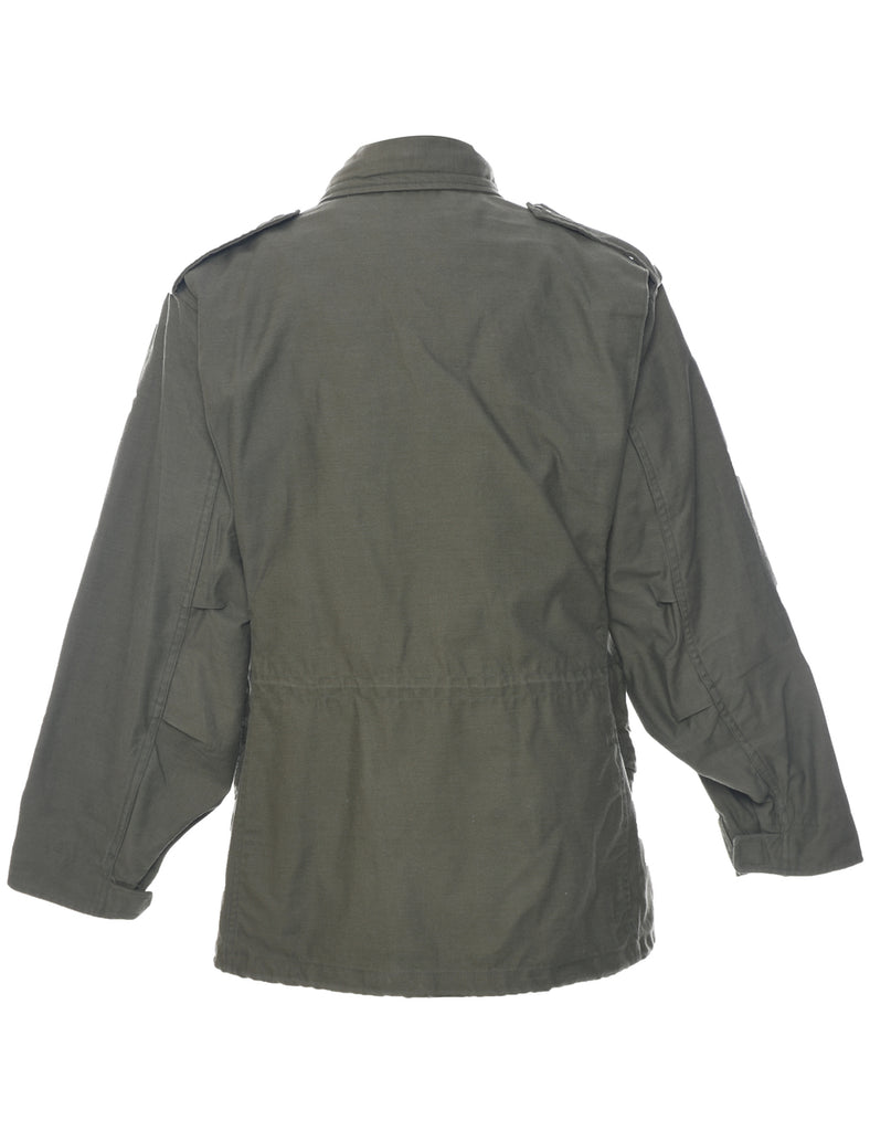 Olive Green Military Jacket - L