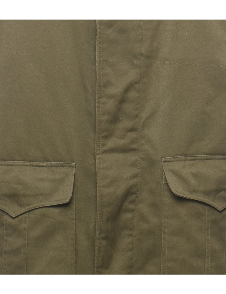 Olive Green Military Jacket - S