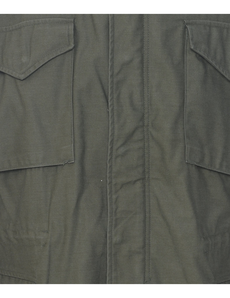 Olive Green Military Jacket - L