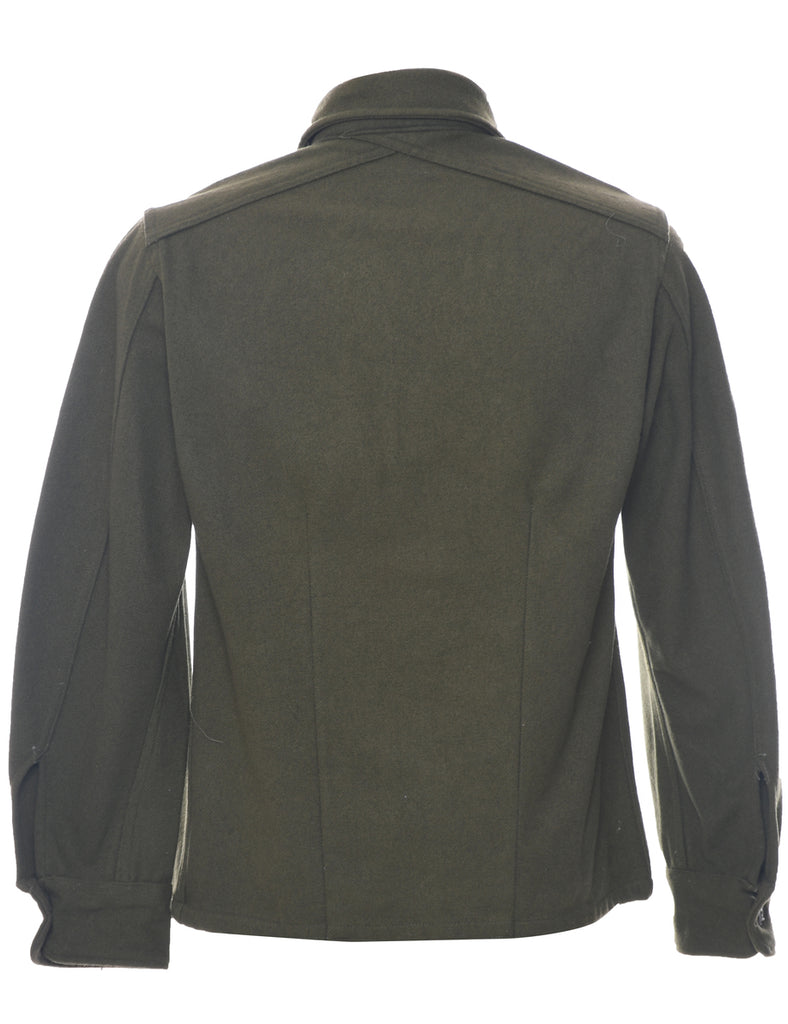 Olive Green Military Shirt - M