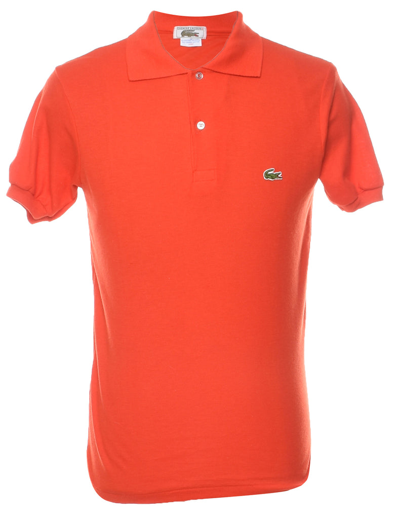 Orange Lacoste Polo Shirt - M