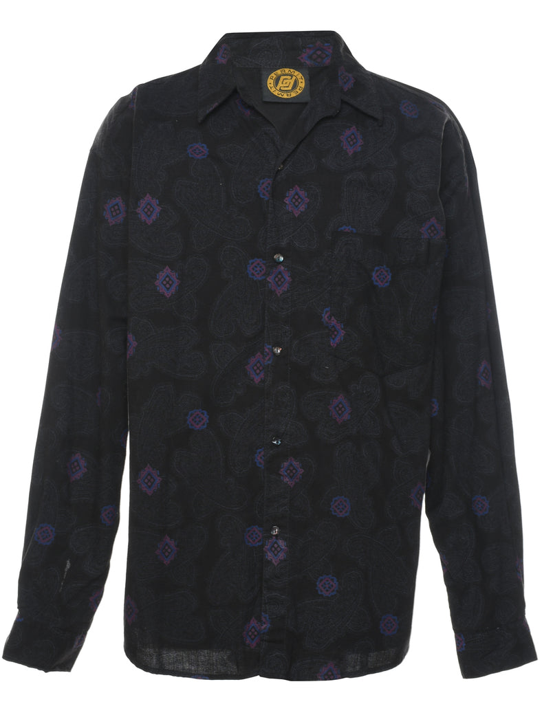 Paisley Print Shirt - L