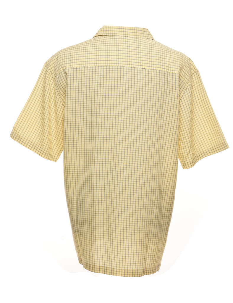 Pale Yellow Checked Shirt - XL