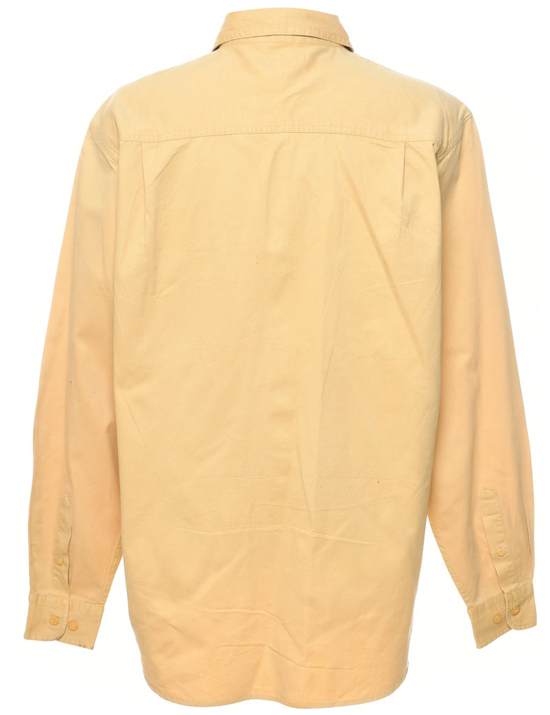 Pale Yellow Denim Shirt - L