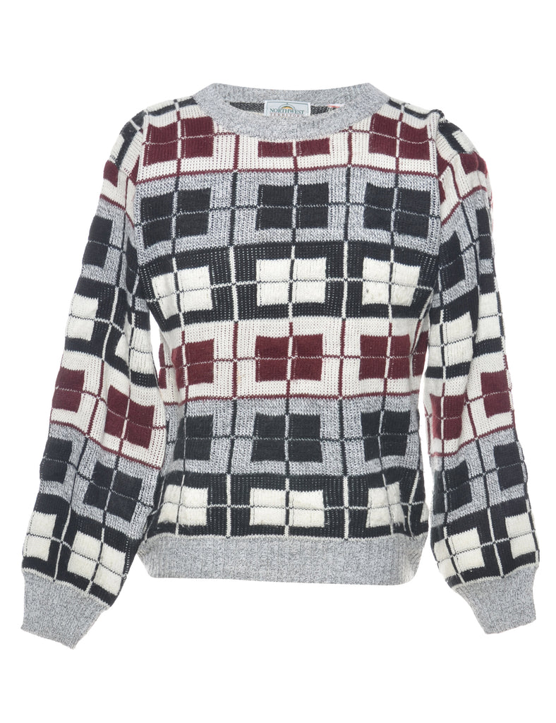 Patterned Multi-colour Jumper - S