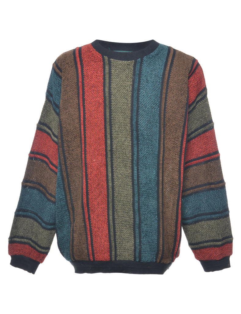 Patterned Multi-colour Jumper - L