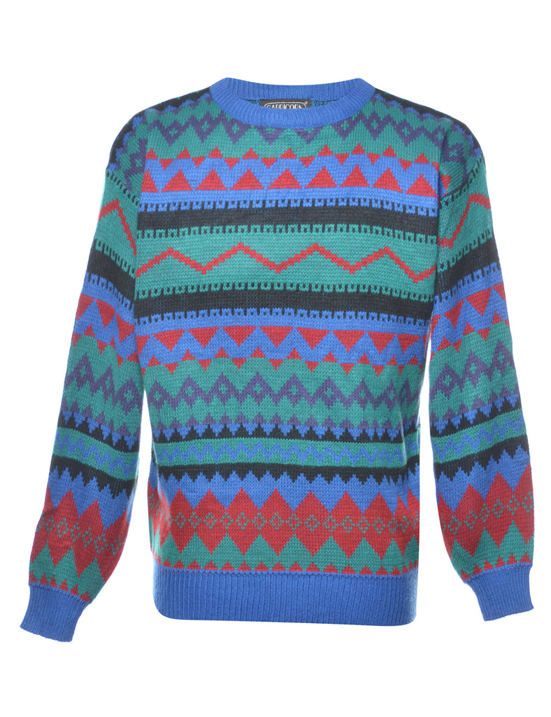 Patterned Multi-colour Jumper - M