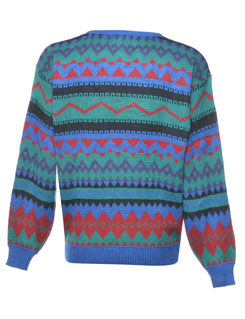 Patterned Multi-colour Jumper - M