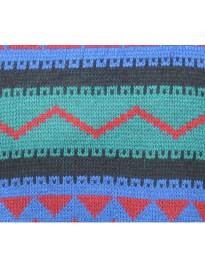 Patterned Multi-colour Jumper - M