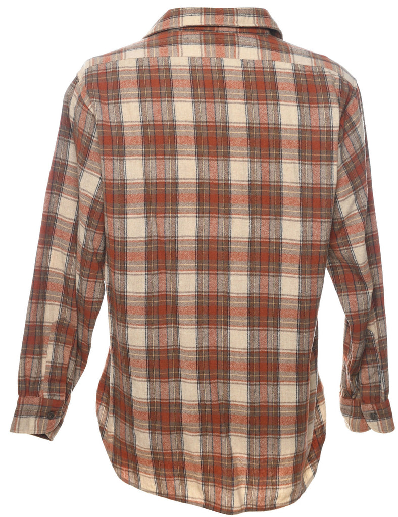 Pendleton Checked Flannel Shirt - L