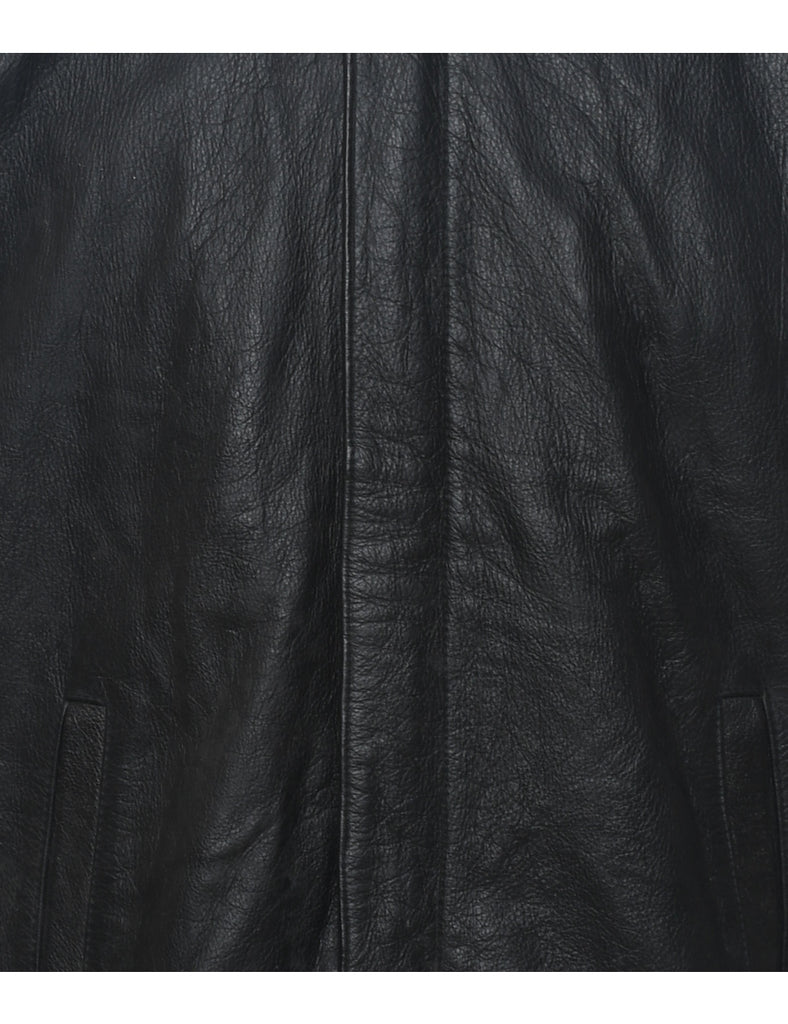 Pepsi Black Leather Jacket - XL