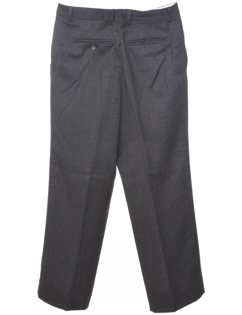 Pinstriped Tapered Fit Trousers - W33 L29