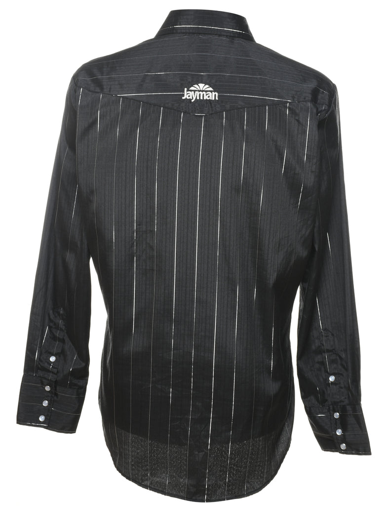 Pinstriped Western Shirt - M