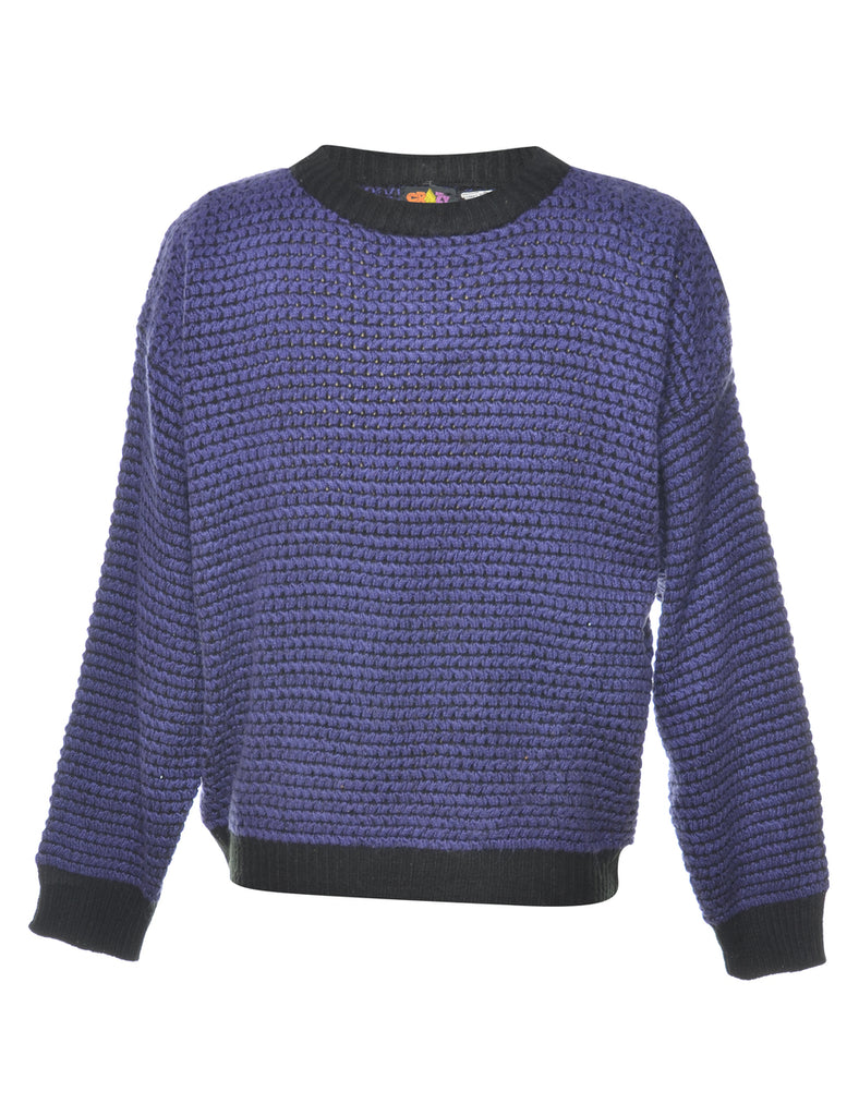 Plain Purple Jumper - S