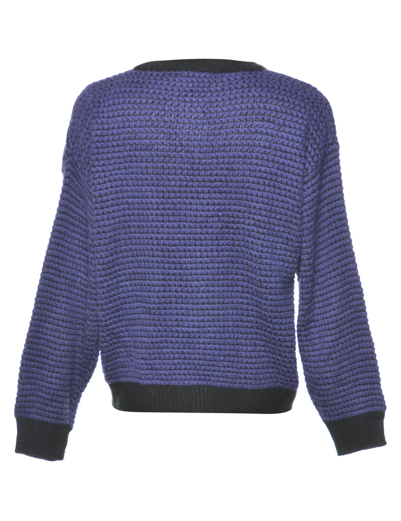 Plain Purple Jumper - S