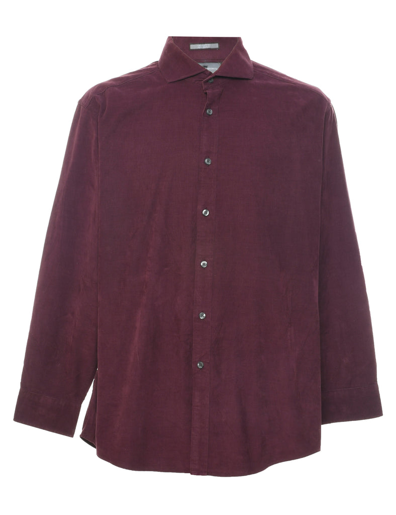 Plum Corduroy Shirt - XL