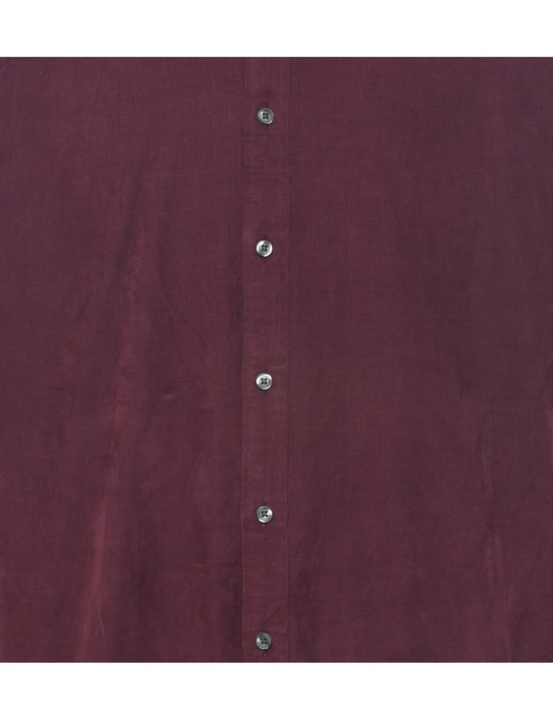 Plum Corduroy Shirt - XL