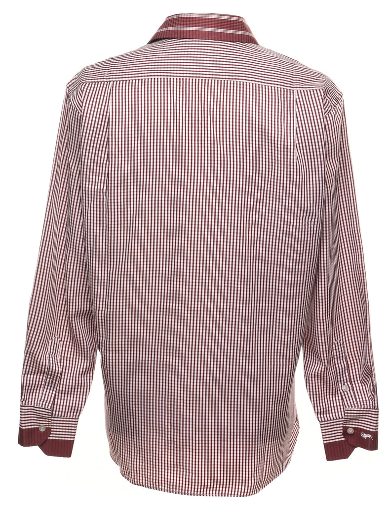 Polo Ralph Lauren White & Maroon Checked Shirt - XL