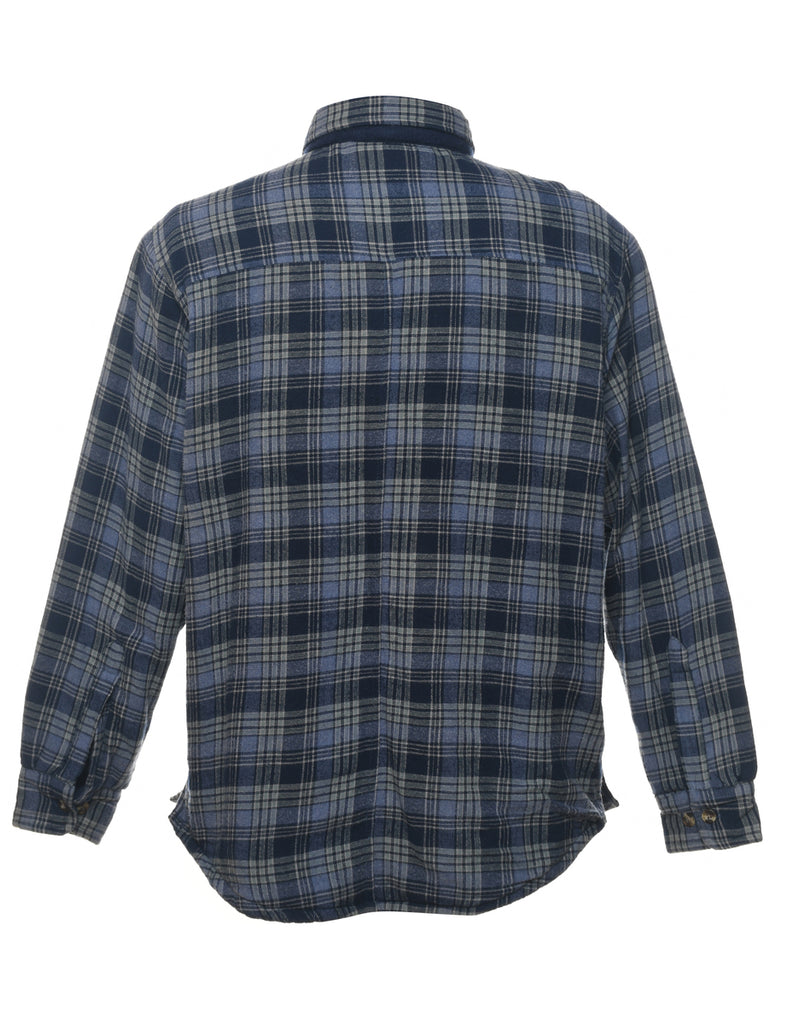 Puritan Navy Classic Checked  Shirt - M