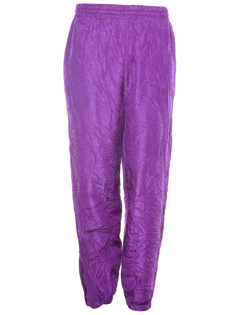 Purple 1980s Track Pants - W27 L30