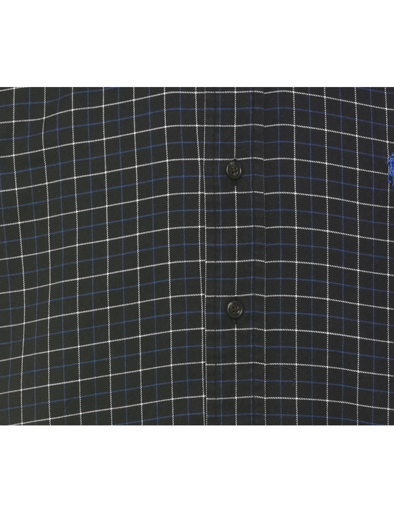 Ralph Lauren Checked Black Shirt - M