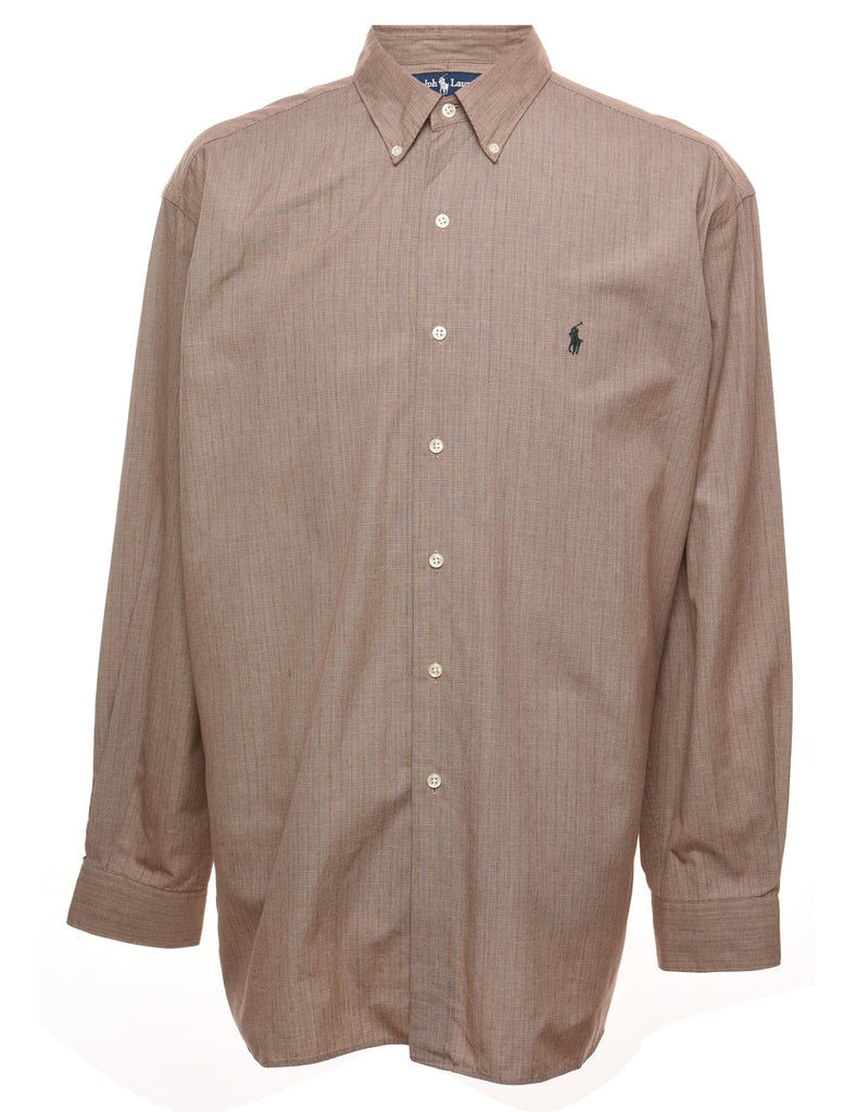 Ralph Lauren Light Brown Classic Checked Shirt - XL