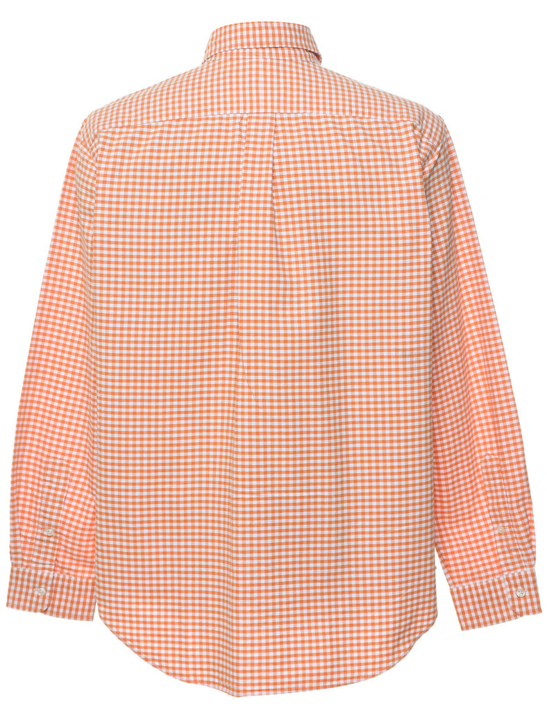 Ralph Lauren Orange & White Checked Shirt - L