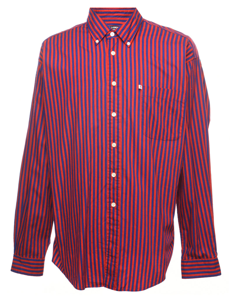 Ralph Lauren Red & Blue Striped Shirt - XL