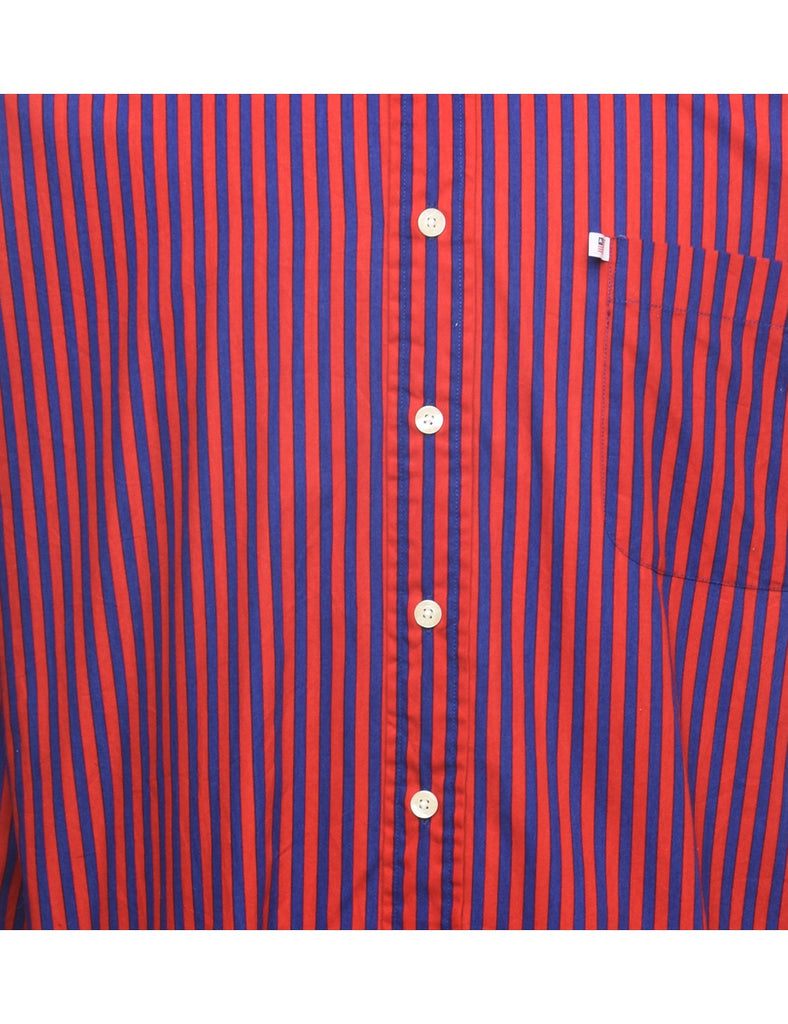 Ralph Lauren Red & Blue Striped Shirt - XL