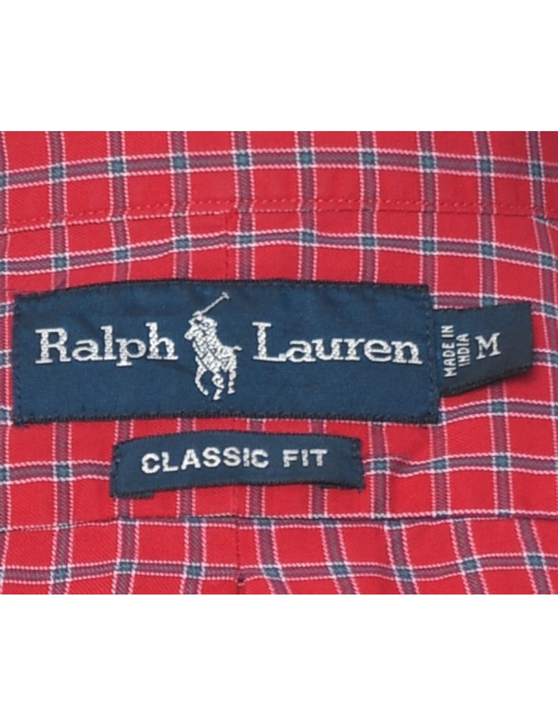 Ralph Lauren Red Checked Shirt - M