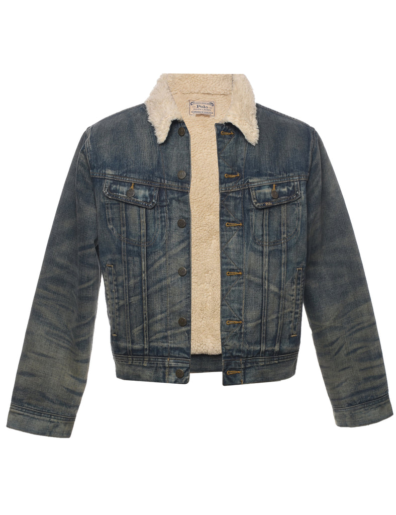 Ralph Lauren Shearling Denim Jacket - S