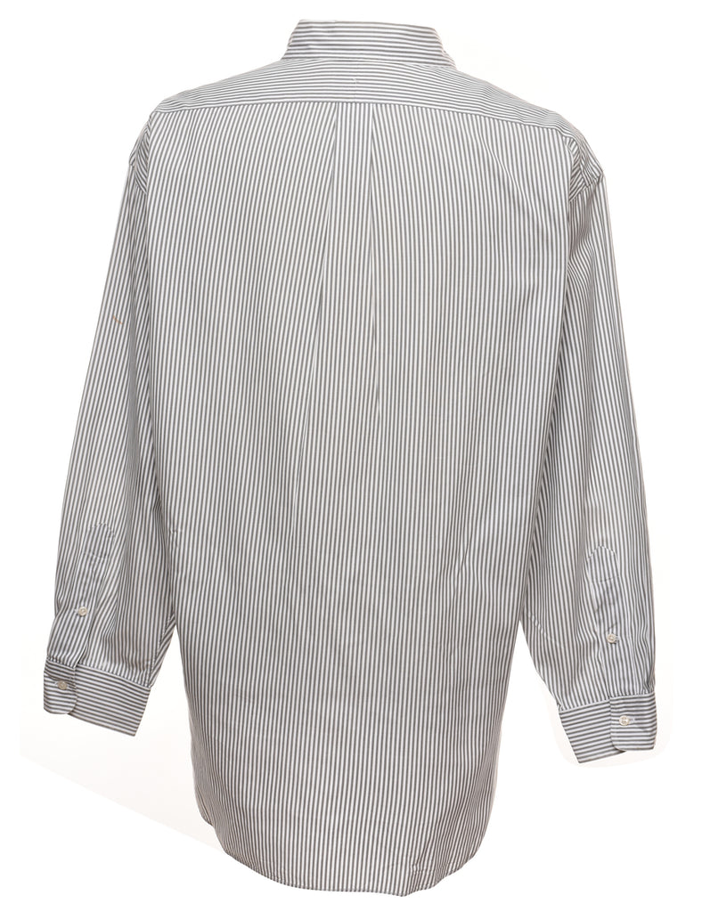 Ralph Lauren Striped Grey & White Shirt - XL