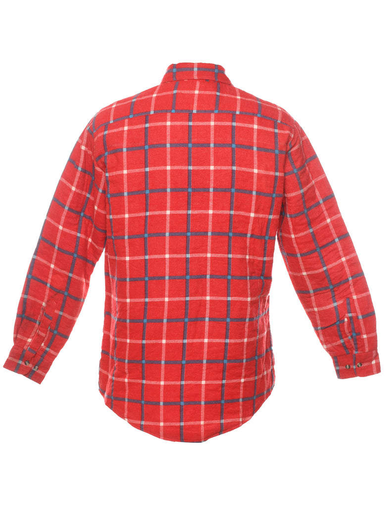 Red & Blue Classic Checked Shirt - M