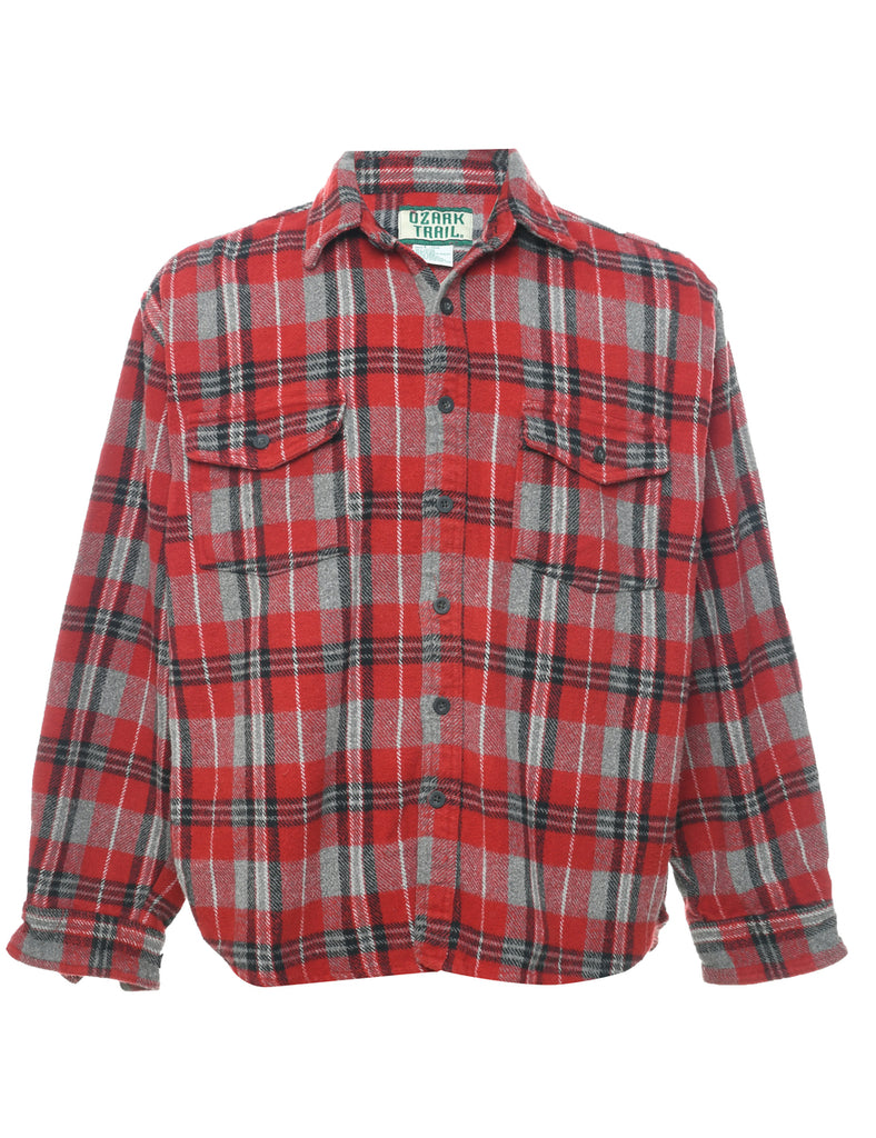 Red Checked Shirt - L