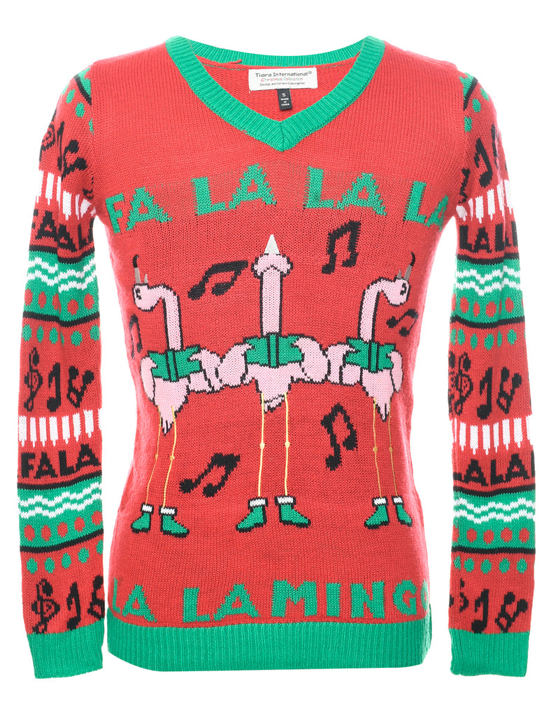 Red Christmas Jumper - S