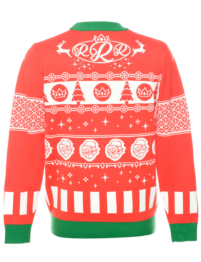 Red Christmas Jumper - M