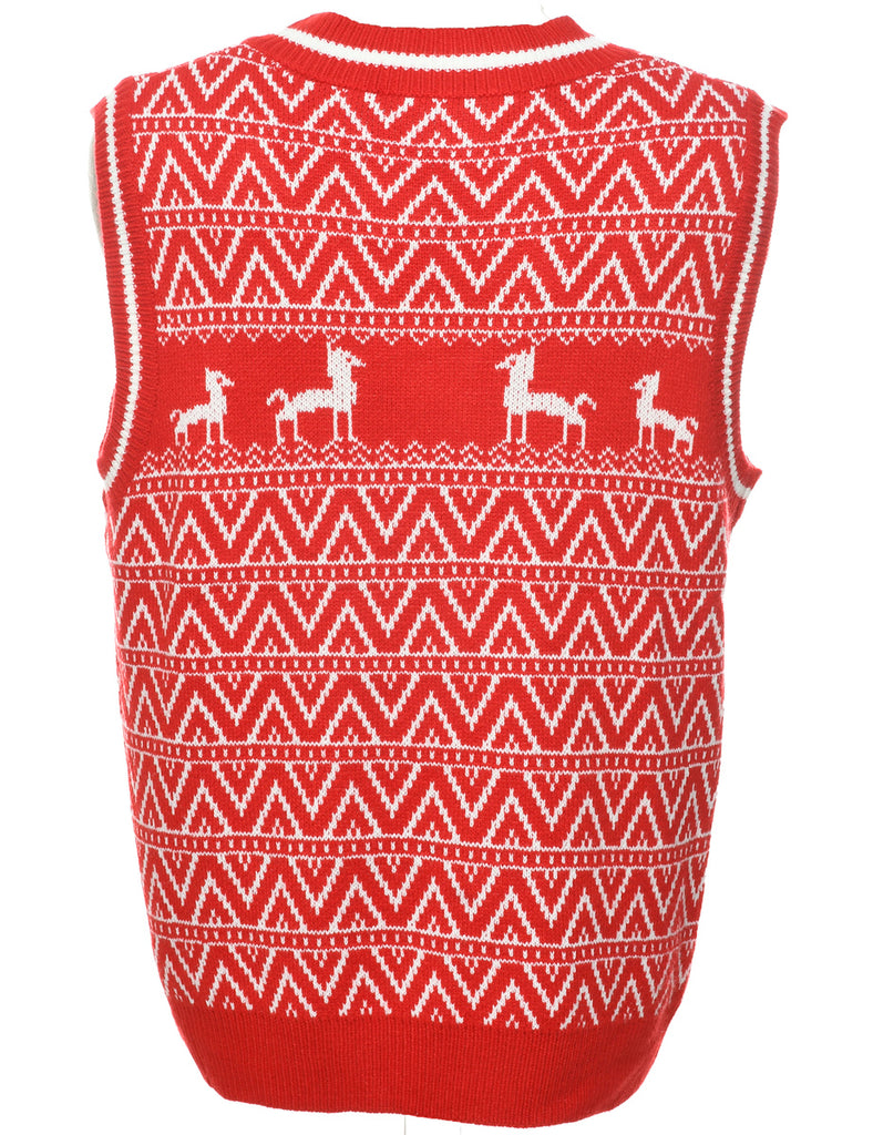 Red Christmas Vest - XL