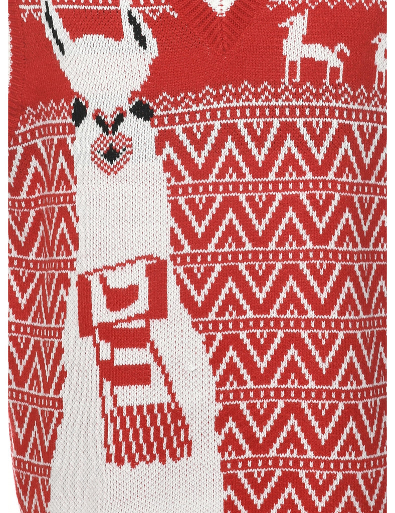 Red Christmas Vest - XL