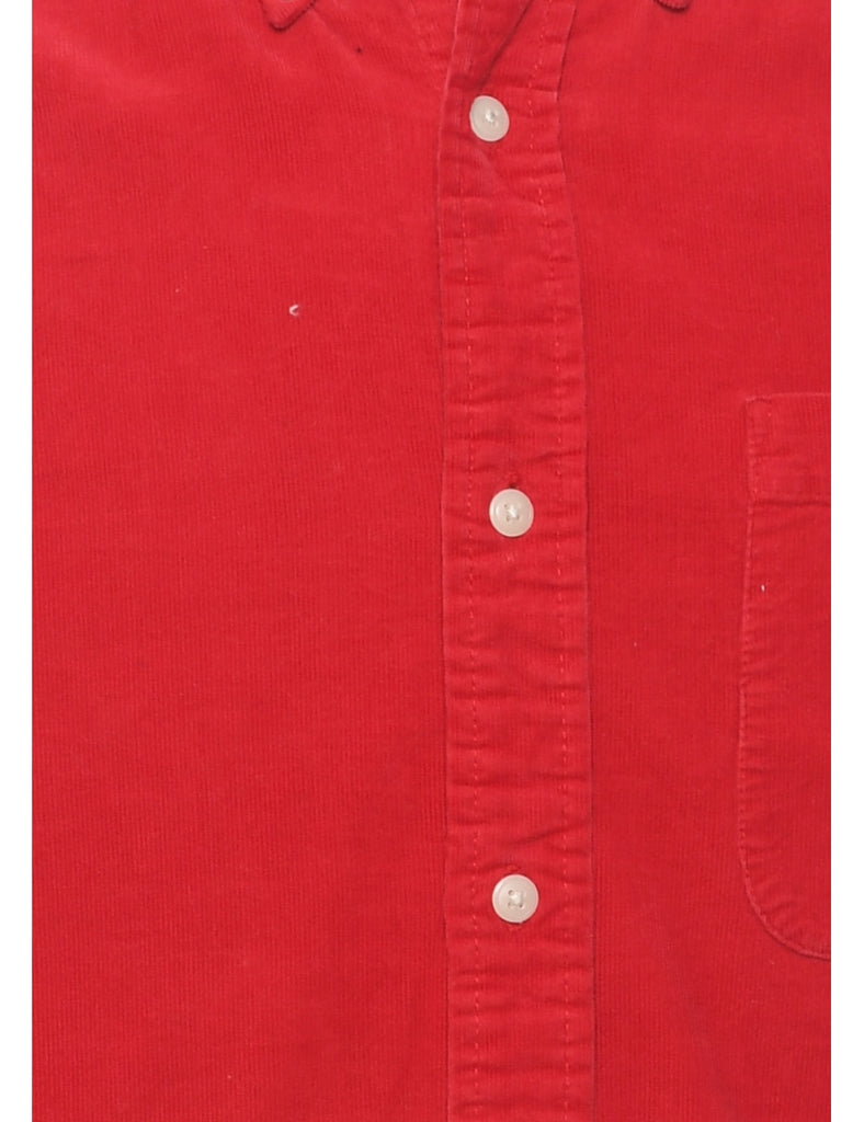 Red Corduroy Shirt - M