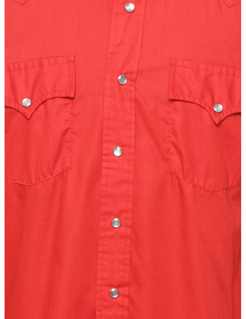 Red Western Shirt - L