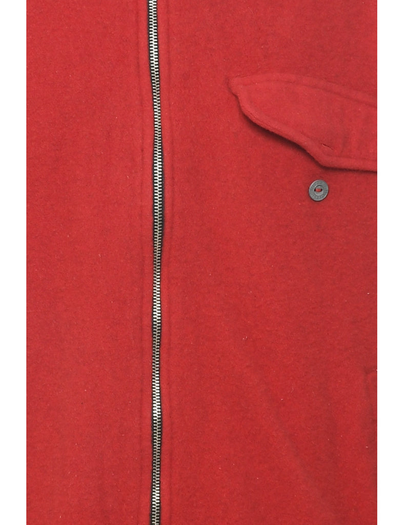 Red Wool Coat - XL