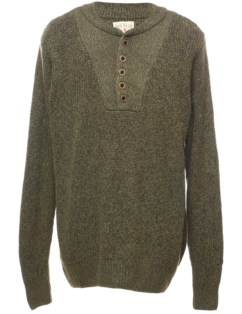 RedHead Olive Green Jumper - M